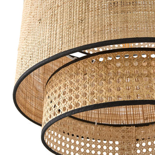 Ritta Suspension Cylindre Moderne, Métal/Acrylique, Bois, Salon