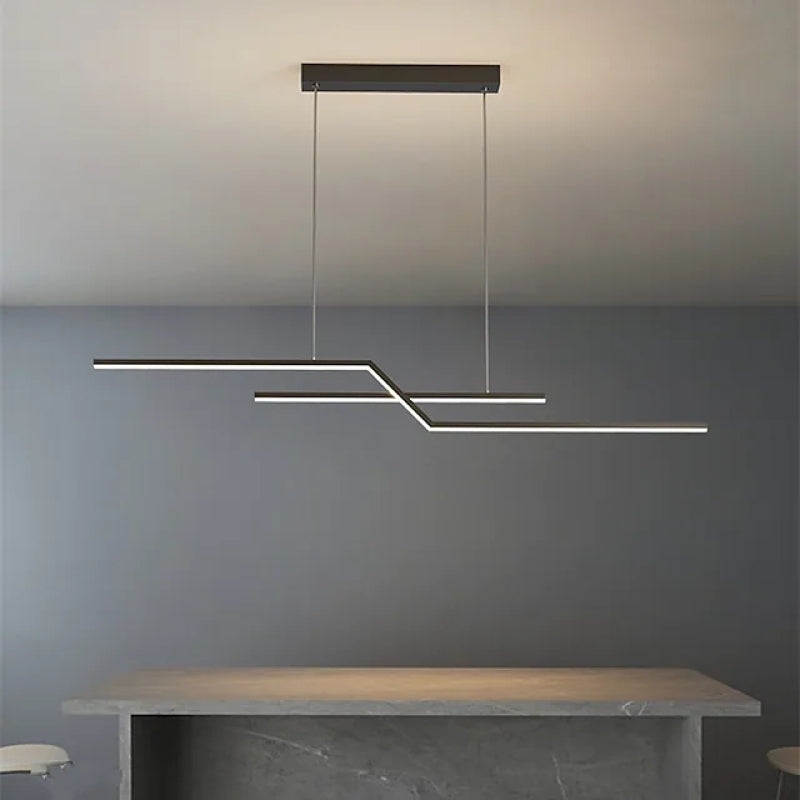 Arisha Luminaires Suspension LED Linéaire Moderne Métal Chevet Chambre