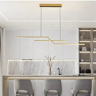 Arisha Luminaires Suspension LED Linéaire Moderne Métal Chevet Chambre
