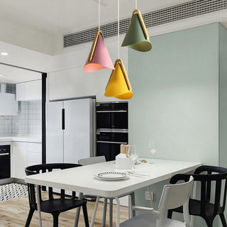 Valentina  Suspension 5 Couleurs, Bois/Métal Vert/Rose Salon