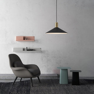 Arisha Suspension Moderne LED Acrylique/Métal, Noir/Blanc/Or, Salon