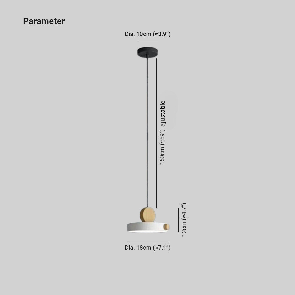 Valentina Design LED Suspension Métal/Acrylique /Bois Salon