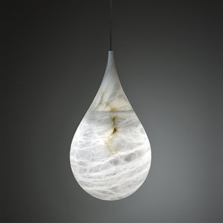 LustraLux Suspension Lampe Goutte de Pluie en Marbre