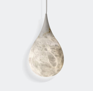 LustraLux Suspension Lampe Goutte de Pluie en Marbre