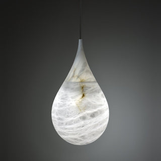 LustraLux Suspension Lampe Goutte de Pluie en Marbre