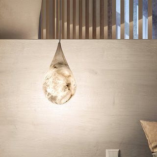 LustraLux Suspension Lampe Goutte de Pluie en Marbre
