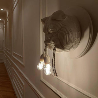 Lustra Applique Murale Sculpture Bulldog Fantaisiste-Luire