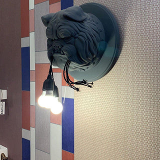 Lustra Applique Murale Sculpture Bulldog Fantaisiste-Luire