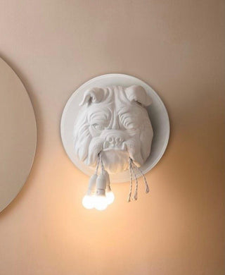 Lustra Applique Murale Sculpture Bulldog Fantaisiste-Luire