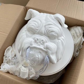 Lustra Applique Murale Sculpture Bulldog Fantaisiste-Luire