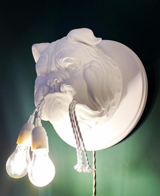 Lustra Applique Murale Sculpture Bulldog Fantaisiste-Luire