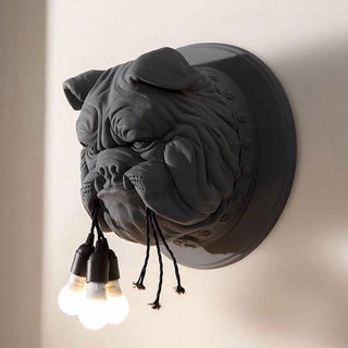 Lustra Applique Murale Sculpture Bulldog Fantaisiste-Luire
