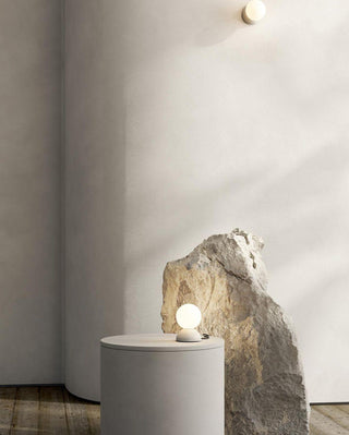 Lustra Applique Murale Béton Verre Opale