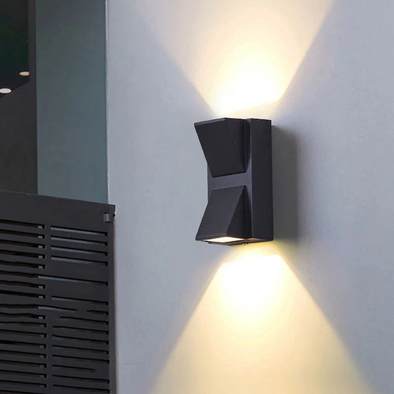 Ray Applique Murale Linéaire Moderne Simple, Métal, LED, Noir, Jardin