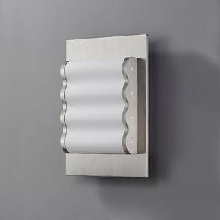 Wave Applique murale contemporaine en tissu