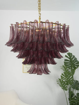 Amethyst Bloom Chandelier-Neutral Decor