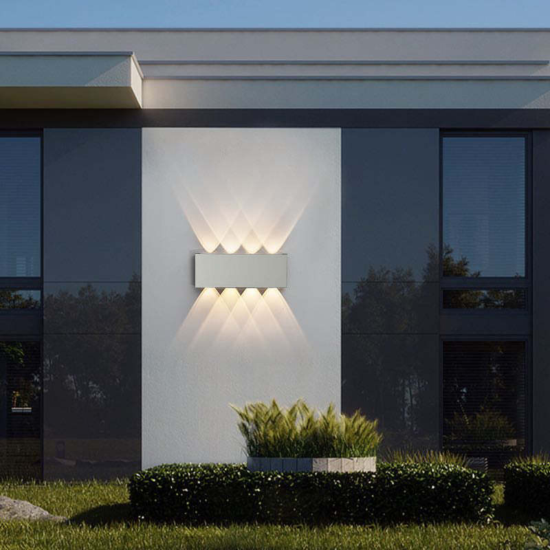 Korinex Applique Murale Rectangulaire Moderne Noir/Blanc. Corridor-Cielum