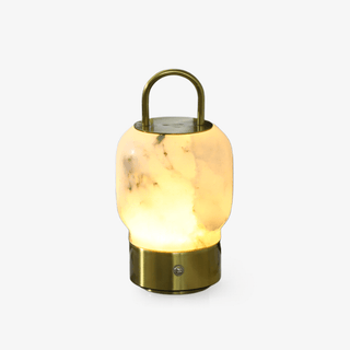 Alabaster Portable Rechargeable Table Lamp-Neutral Decor