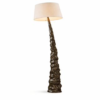 Sculpted Peak Floor Lamp-Neutral Decor