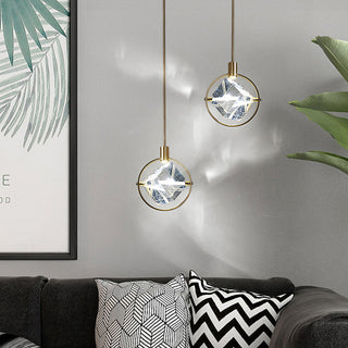 Kristy Suspension Luxe Moderne Métal/Cristal Salle à manger