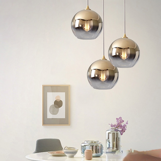 Liroven Lampe Suspendue à Boule de Verre Chambre à Coucher/Salle à Manger-Luire