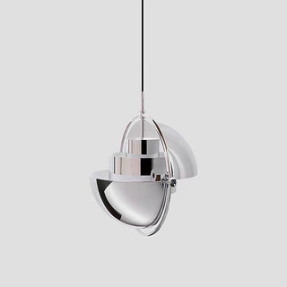 Arisha Luminaires Suspension LED Anneau Rétro Métal Chrome/Or Salon
