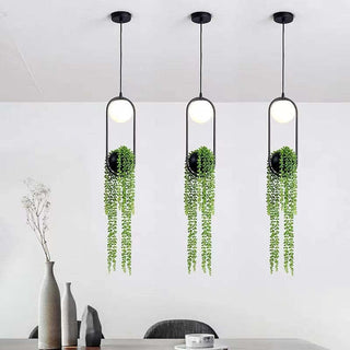 Ritta Suspension Globe Simple, Métal/Acrylique, Noir/Blanc, Chambre à Coucher/Cuisine