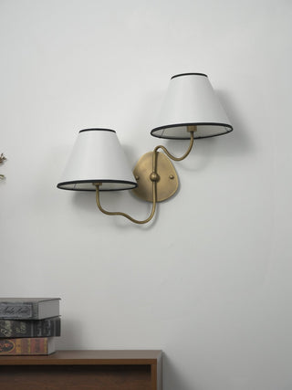 Clara Double Wall Sconce-Neutral Decor