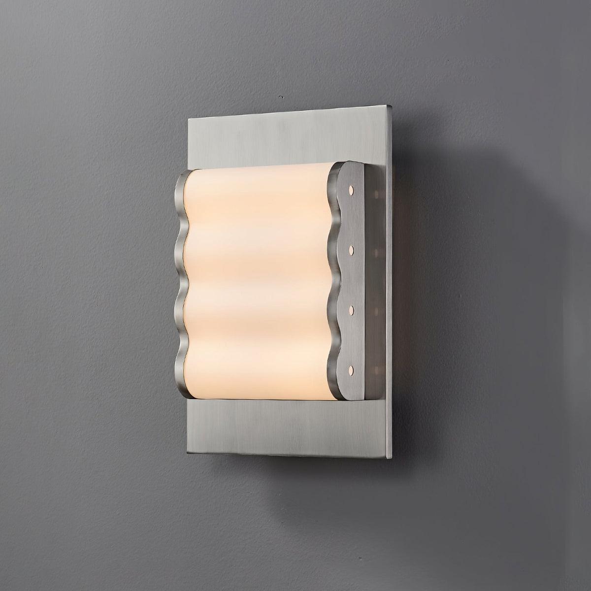 Wave Applique murale contemporaine en tissu