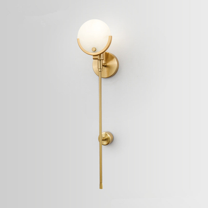 Valentina Applique Murale Globe Moderne Métal/Dolomite Or Chambre
