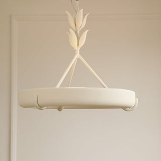 Tinsley Plaster Chandelier-Neutral Decor