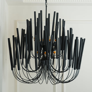 Ulshayra Lustre Postmoderne De Luxe En Bois Et Métal à Multiples Bras