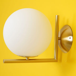 Joanna Applique Murale Moderne Minimaliste en Verre Soufflé Opale