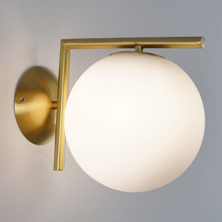 Joanna Applique Murale Moderne Minimaliste en Verre Soufflé Opale