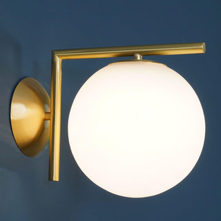 Joanna Applique Murale Moderne Minimaliste en Verre Soufflé Opale