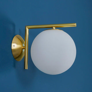 Joanna Applique Murale Moderne Minimaliste en Verre Soufflé Opale