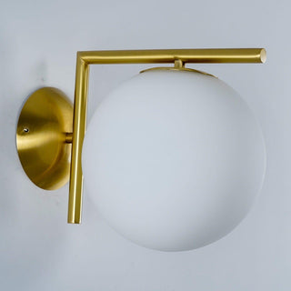 Joanna Applique Murale Moderne Minimaliste en Verre Soufflé Opale