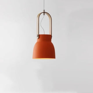 Valentina Vintage Suspension Noir/Orange Métal/Bois Chambre à coucher