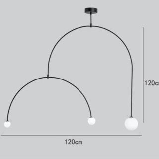 Arisha Suspension Moderne Linéaire au Design Minimaliste Salle à manger