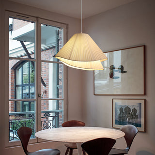 Ritta Suspension Nuage Moderne, Metal/Tissu, Blanc, Chambre à Coucher