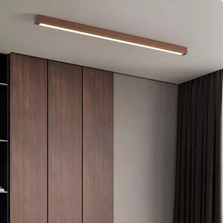 Ririxen Plafonnier Longue Linéaire Simple. Bois. Couloir/Chambre-Luire