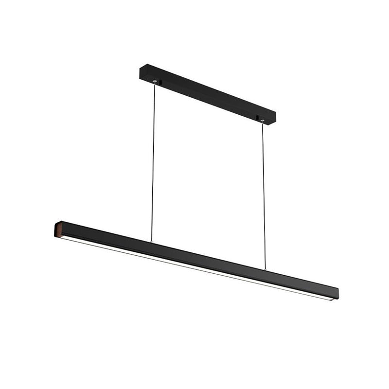 Ray Suspension Linéaire Moderne, Métal, Noir/Blanc, Salon