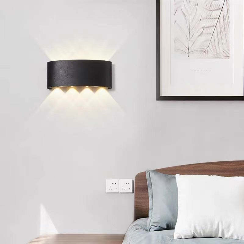 Korinex Applique Murale Rectangulaire Moderne Noir/Blanc. Corridor-Cielum