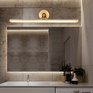 Arisha Applique Murale Linéaire Moderne, Métal/Acrylique, Noir/Laiton, Salle de Bain