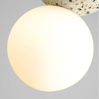 Luoxa Luminaires Suspensions Globe Moderne Pierre/Verre Rose/Gris/Noir/Blanc Salon-Luire
