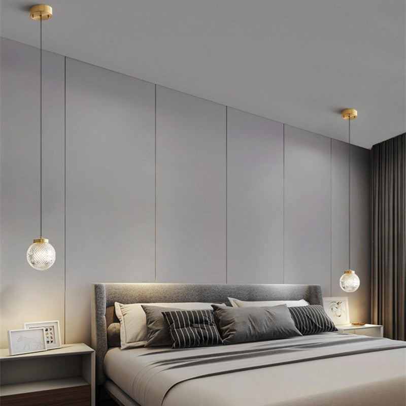 Valentina Suspension Globe Moderne, Métal/Verre, Or, Chambre