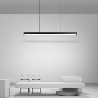 Ray Suspension Linéaire Moderne, Métal, Noir/Blanc, Salon