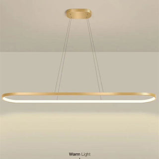 Arisha Suspension Ovale Moderne, Métal/Gel de Silice, Blanc/Noir/Or, Bar