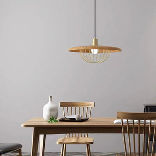 Arisha Suspension Ronde Moderne LED Luxe Métal, Or/Gris/Noir/Marron/Bois, Salon