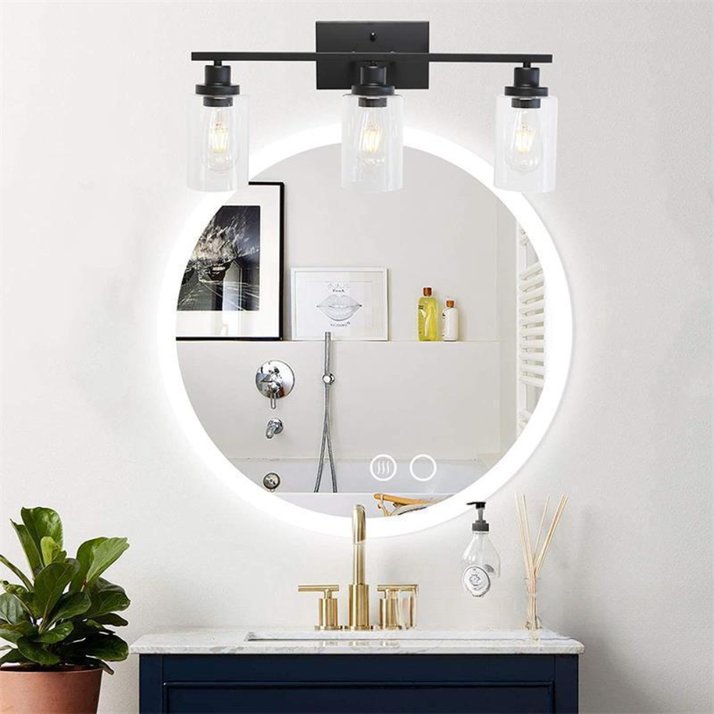 Silva Applique Murale Industrielle LED Métal/Verre Salon/Chambre à Coucher/Salle à Manger